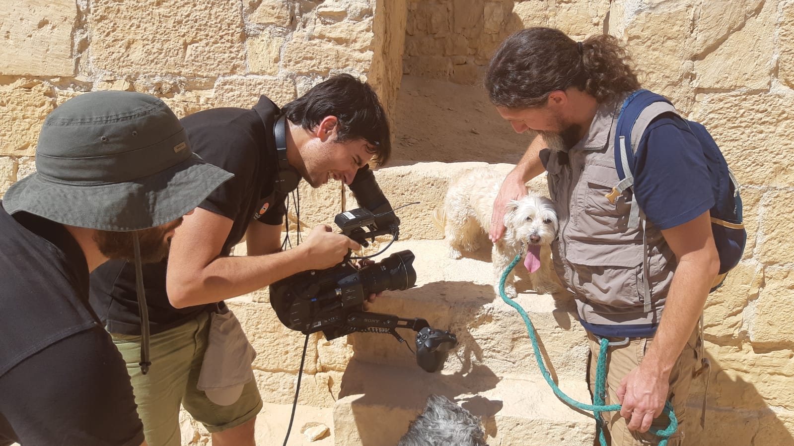 El perro Migas, primer invitado canino del ministerio de Turismo de Israel
