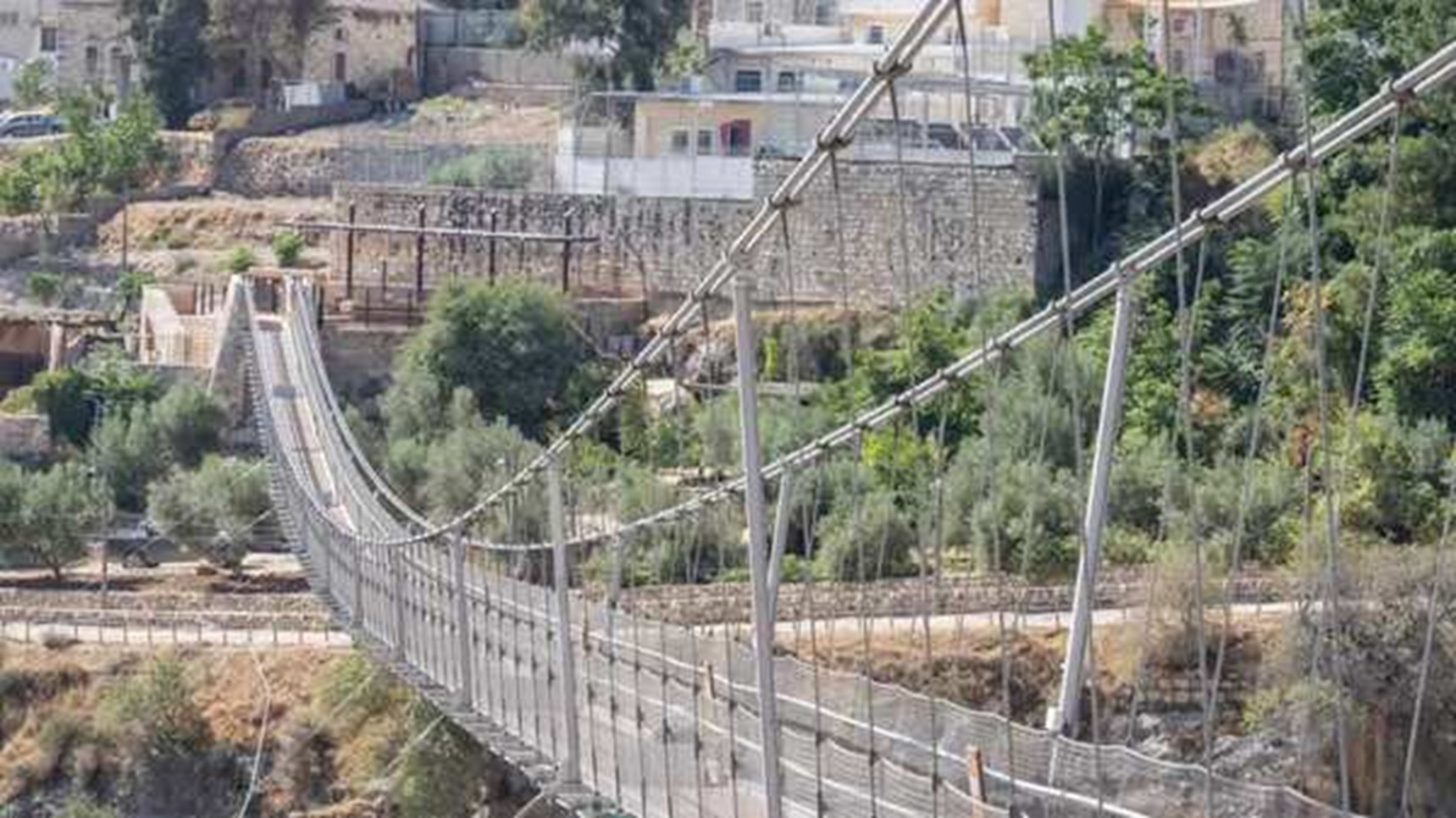 Un nuevo puente colgante une el valle de Hinnom y el Monte Sión 